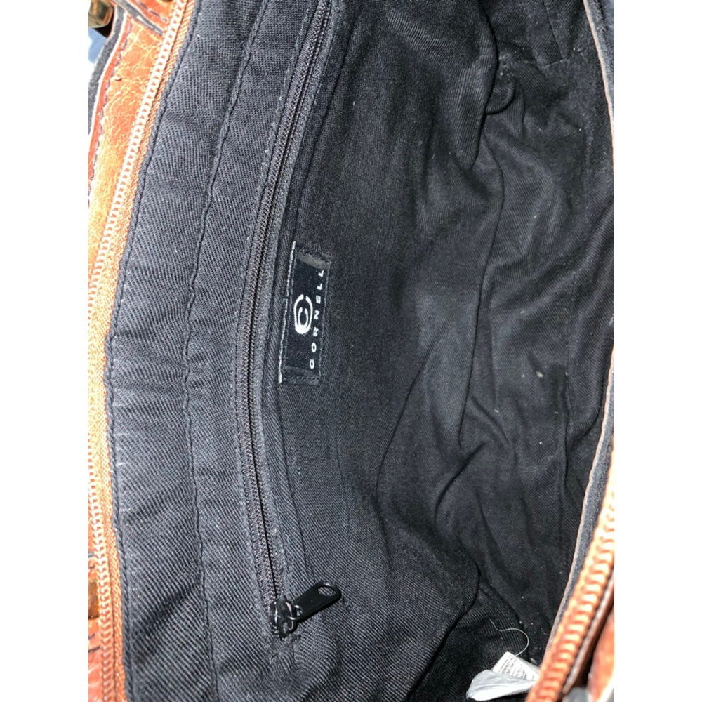 Cornell Brown Satchel Handbag One Size - Picture 6 of 6